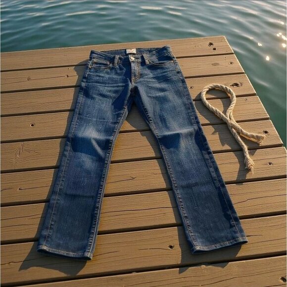 Fossil ✦ Bootcut Jeans ✦ Medium Wash Stretch Denim Classic 5‑Pocket Sz 27 - Picture 6 of 12